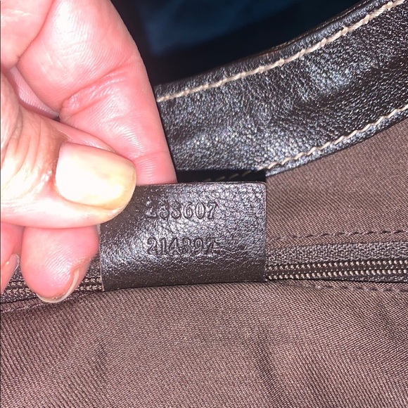 Gucci Brown and Green Monogram Tote Like New Authentic - Picture 12 of 15